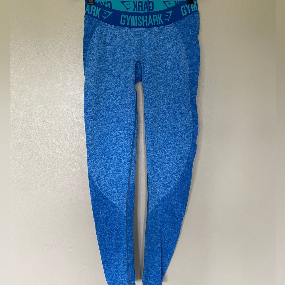 Gymshark Flex Dry Moisture Management Leggings Blue Size Medium EUC